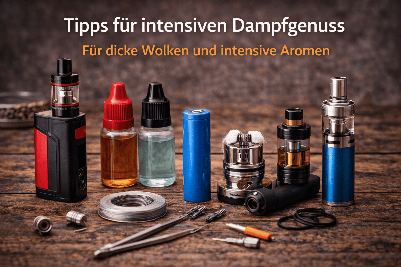 Intensiver Dampfgenuss mit E-Zigarette