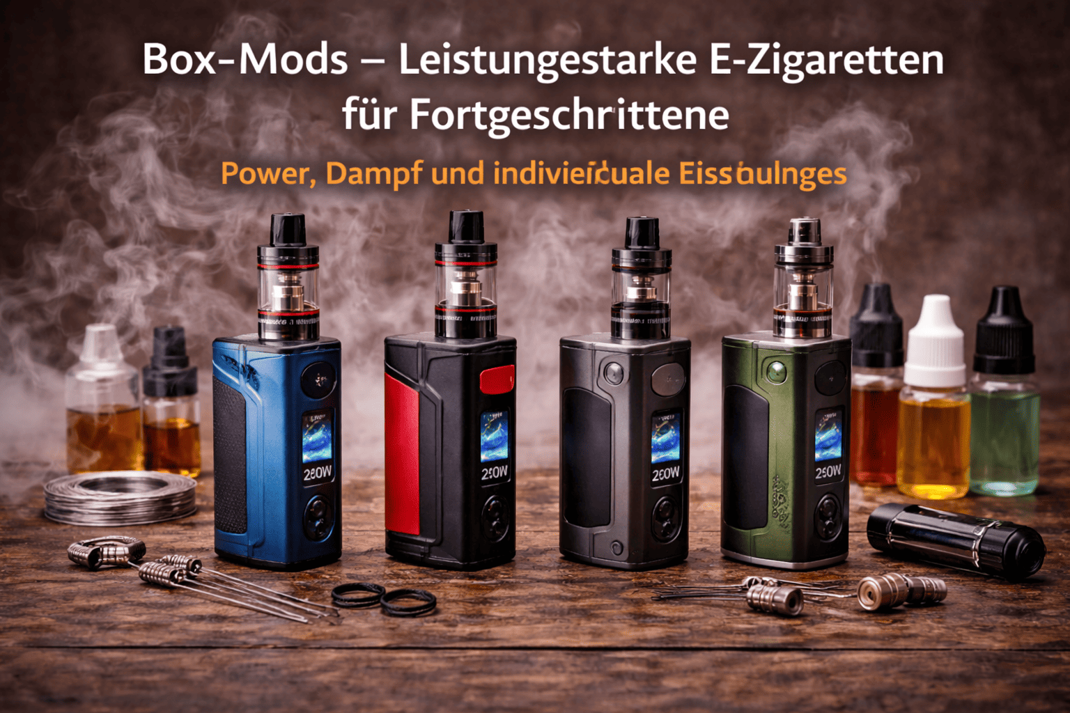 Box Mods leistungsstarke E-Zigaretten