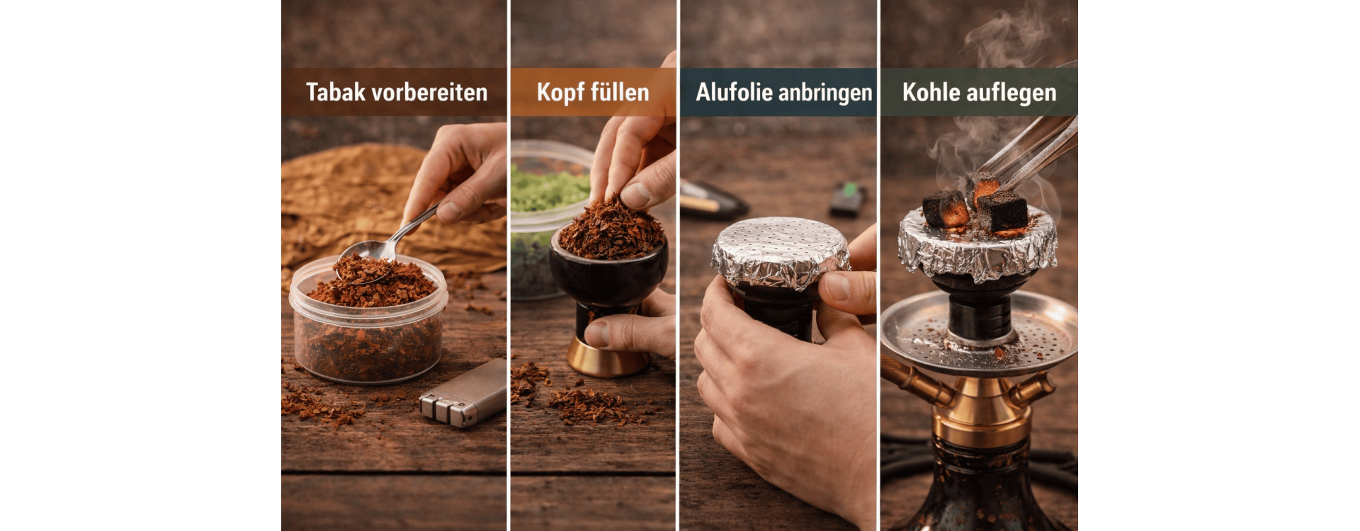 Shisha richtig vorbereiten – Schritt für Schritt Anleitung