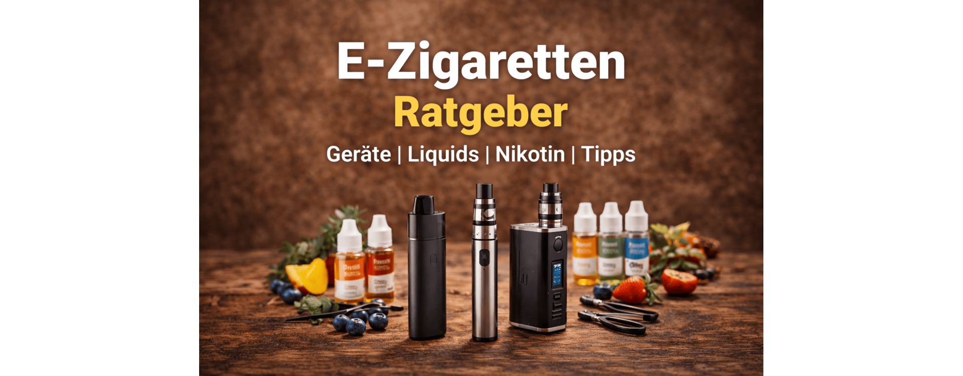 E-Zigaretten Ratgeber – Der komplette Guide für Einsteiger & Profis
