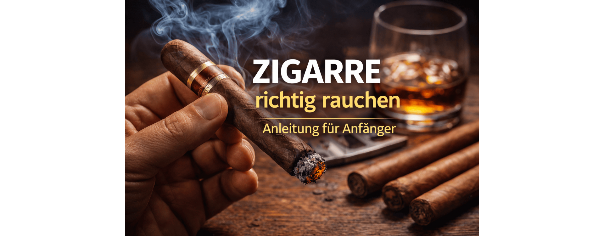 Wie raucht man eine Zigarre richtig – Anleitung für Anfänger