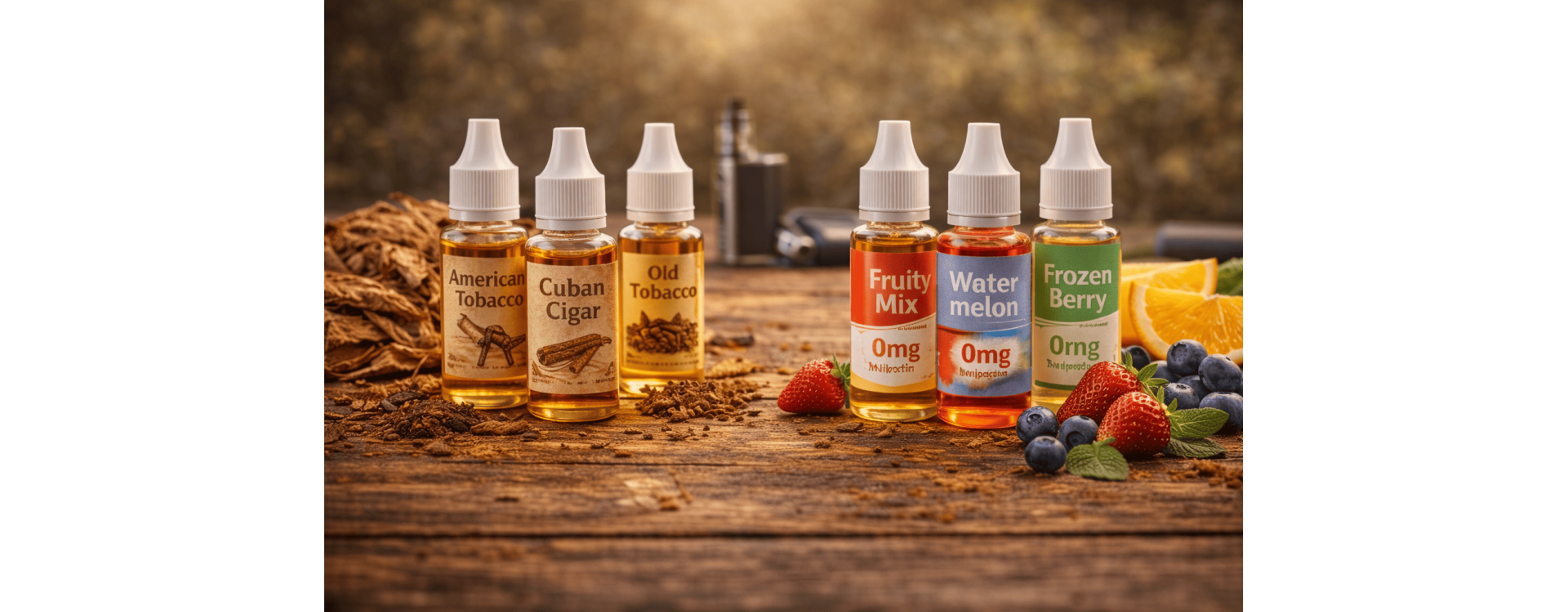 Natürliche oder aromatisierte Liquids – Vor- und Nachteile