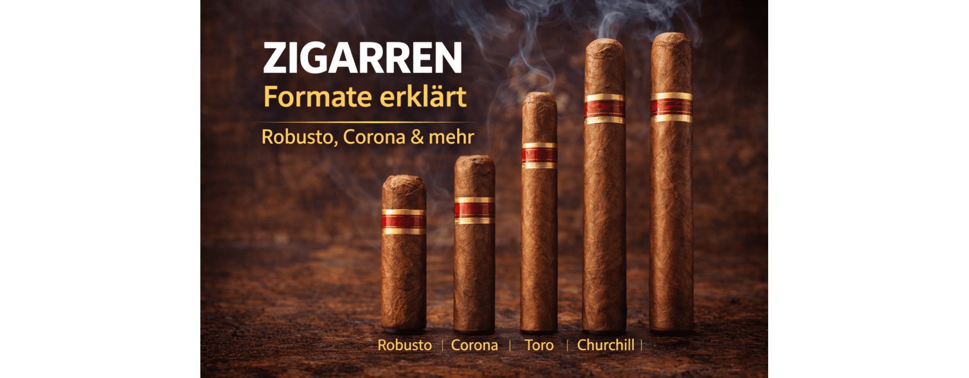 Zigarren Formate erklärt – Robusto, Corona & mehr