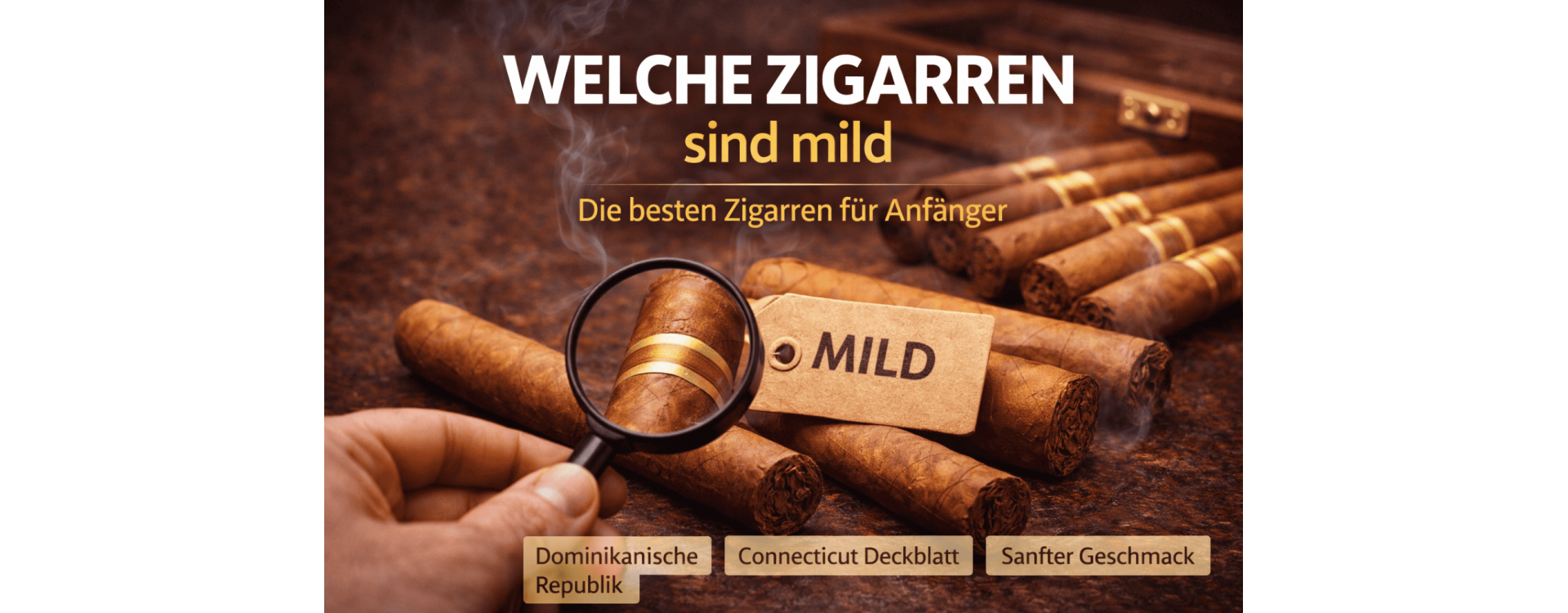 Welche Zigarren sind mild – Die besten Zigarren für Anfänger
