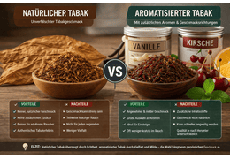 Natürlicher oder aromatisierter Tabak – Vor- und Nachteile