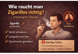 Wie raucht man Zigarillos richtig – Anleitung für Anfänger